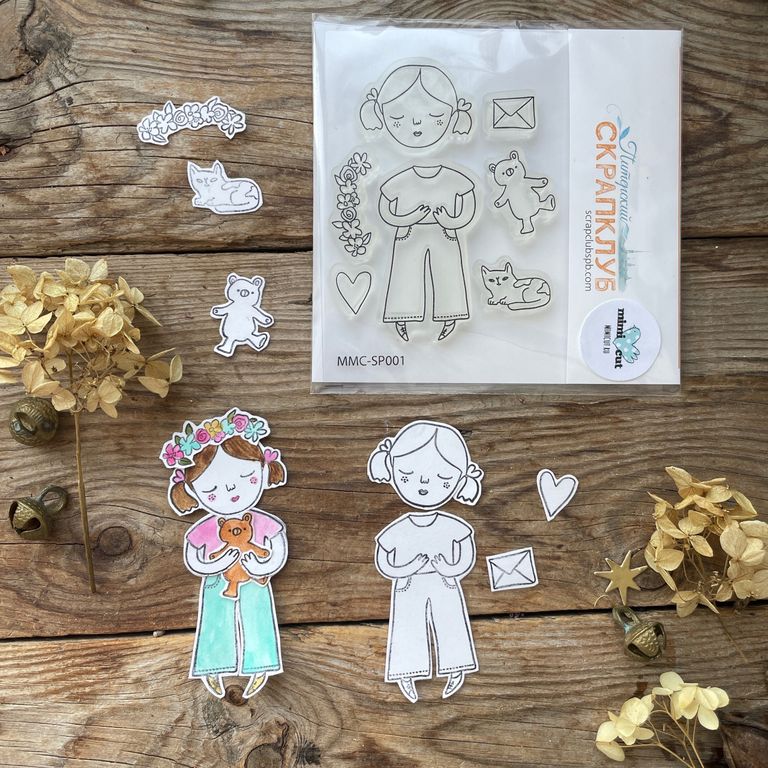 Набор штампов mimicut "Девочка-лето"