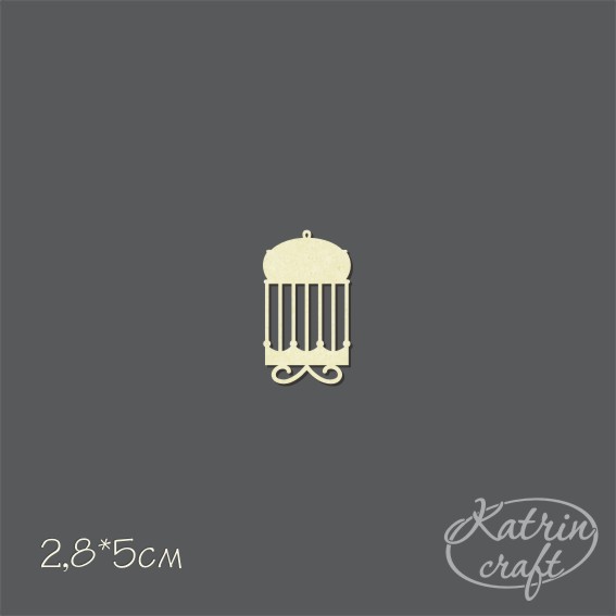 Чипборд "Клетка птичья №1" маленькая