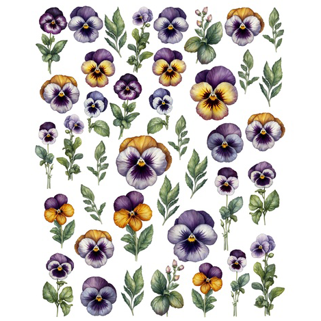 Набор тканевых высечек Mary Made "Виола"