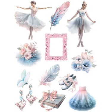 Набор тканевых высечек Mary Made "Балет"