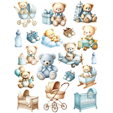 Набор тканевых высечек Mary Made "Мальчик Миша"