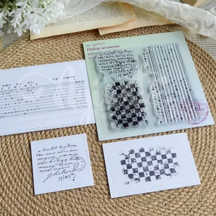 Набор штампов Agiart "Фоновый №1"