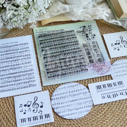 Набор штампов Agiart "Любимая мелодия"