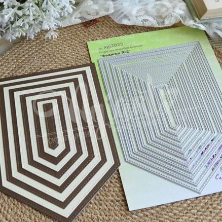 Ножи для вырубки базовые Agiart "Флажки №2"