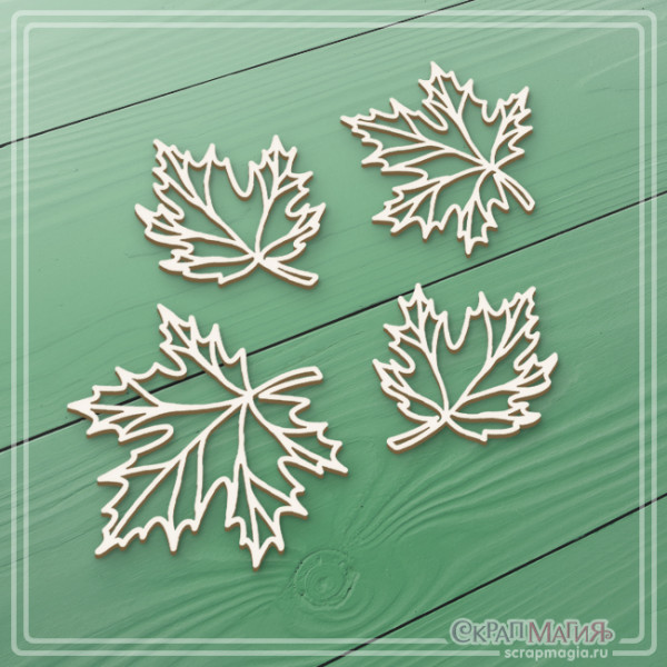 Чипборд Скрапмагия "Кленовые листья"