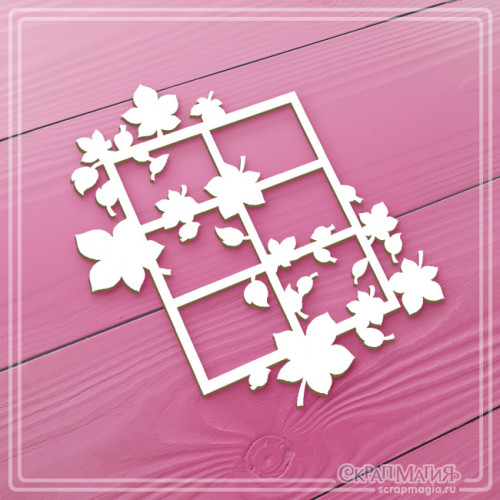Чипборд Скрапмагия 3D "Листопад за окном" 63х75