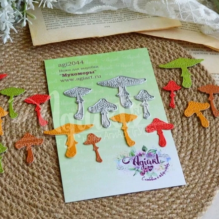 Ножи для вырубки Agiart "Мухоморы"