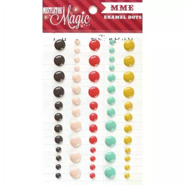 Эмальные точки My Minds Eye "Mistletoe"