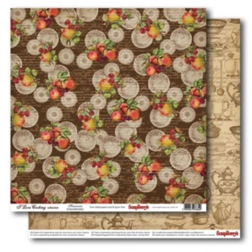 Бумага Scrapberrys " Готовим Дома" Посуда (SB423)