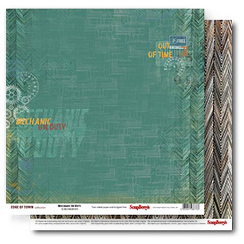 Бумага Scrapberrys " Гаражи" Дежурная смена (SB615)