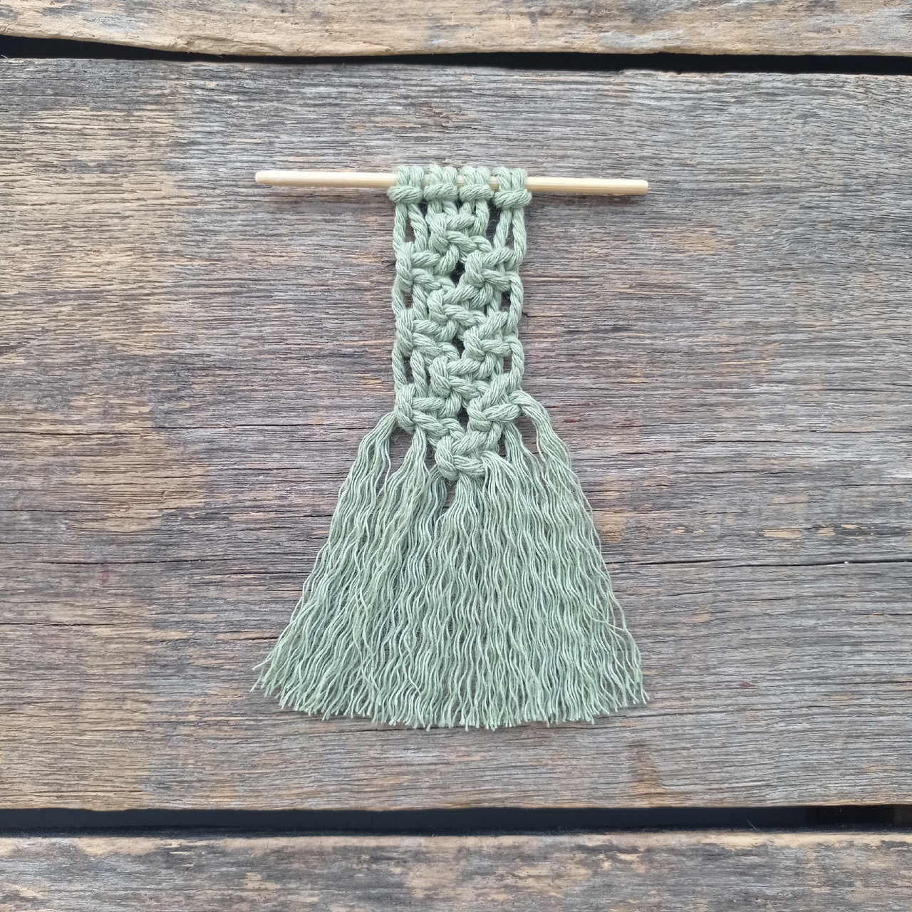 Макраме ручной работы Хлопок 100% Цвет Мятный