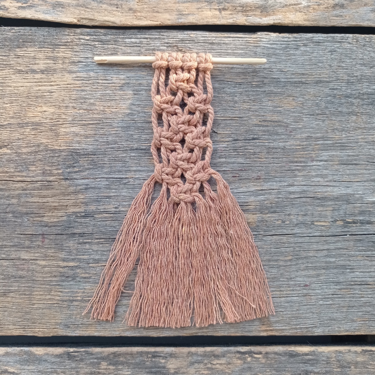 Макраме ручной работы Хлопок 100% Цвет Терракот