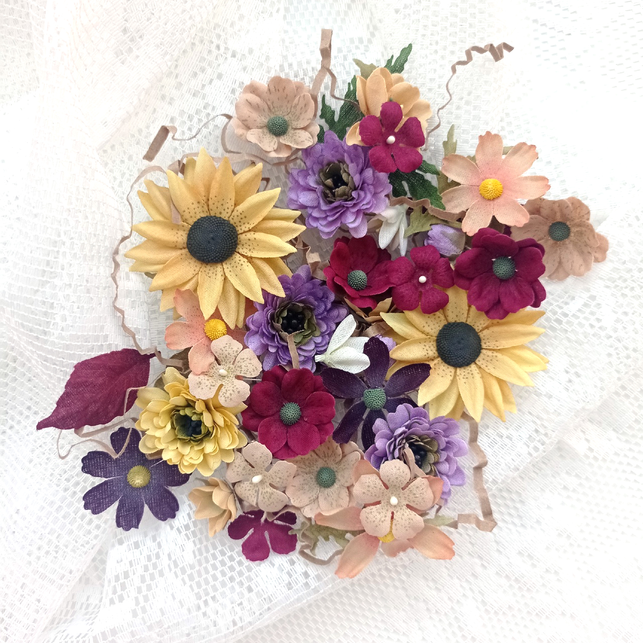 Цветы из ткани от Юли Черновой "Набор №1"