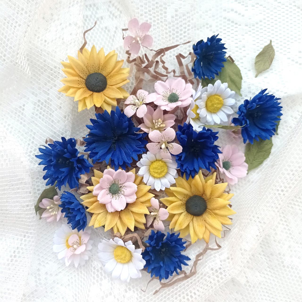 Цветы из ткани от Юли Черновой "Набор №2"