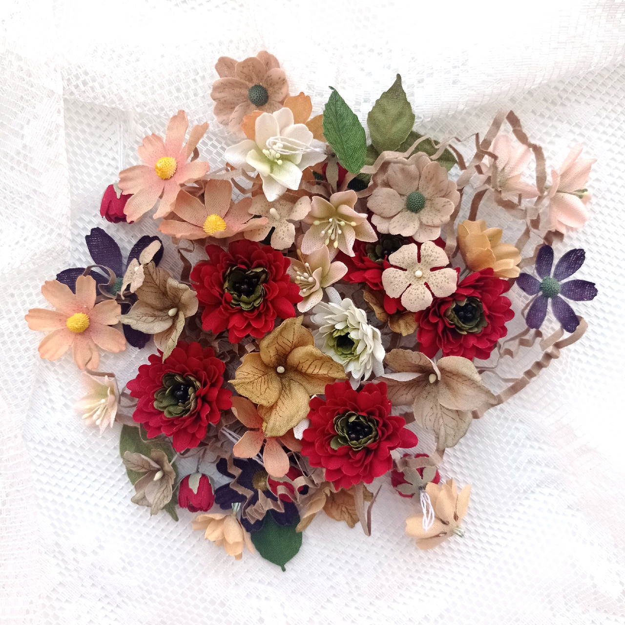 Цветы из ткани от Юли Черновой "Набор №3"