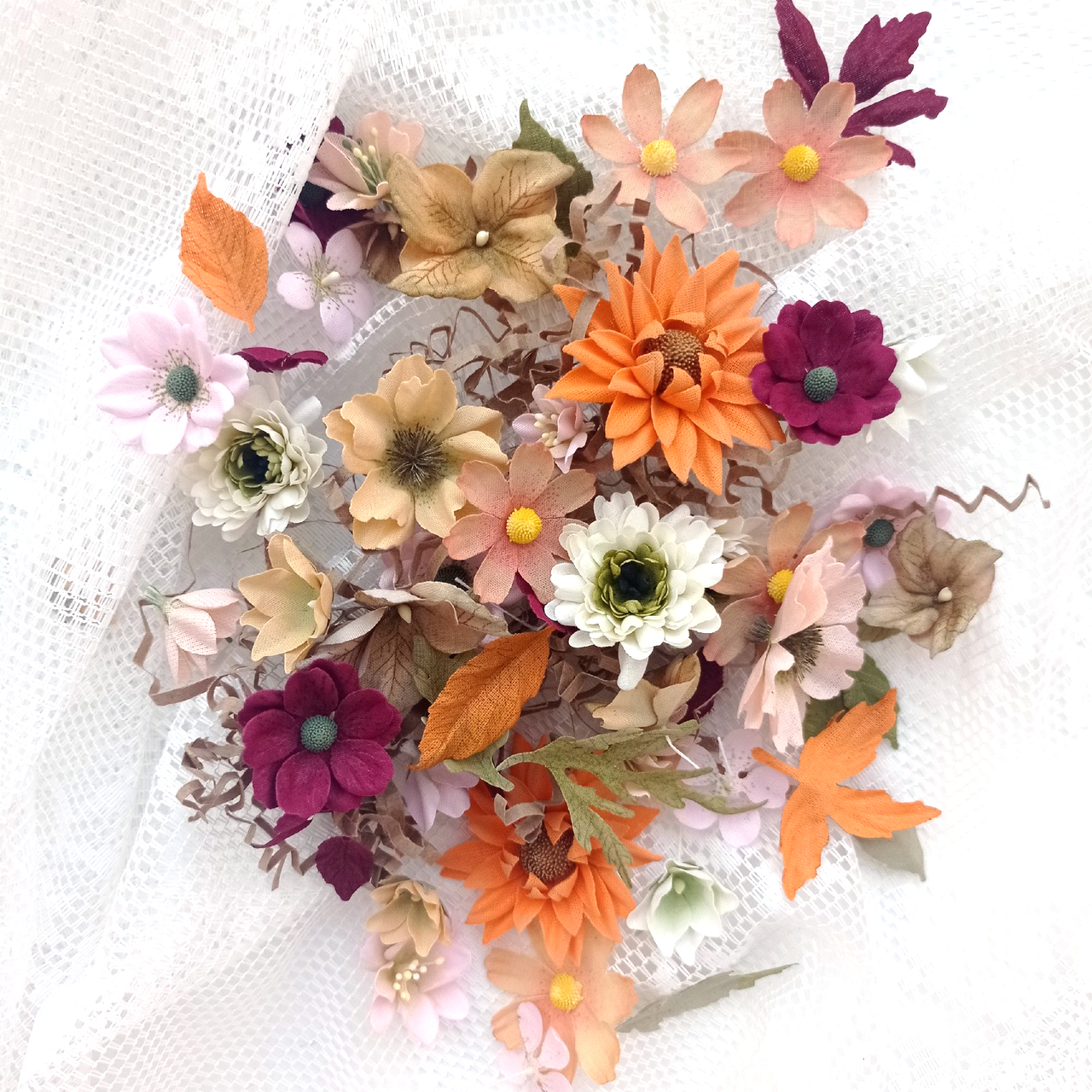 Цветы из ткани от Юли Черновой "Набор №4"