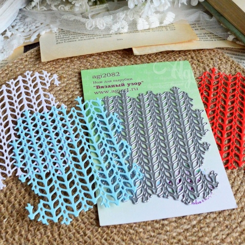 Нож для вырубки Agiart "Вязанный узор"