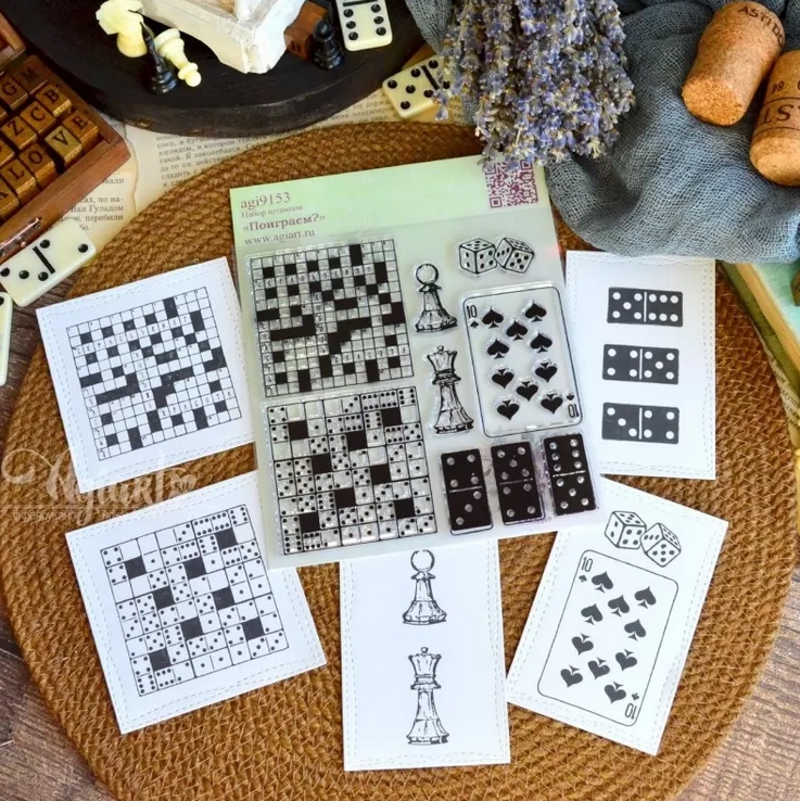 Набор штампов Agiart "Поиграем?"