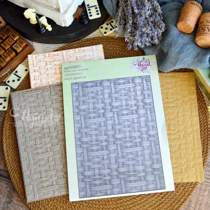 Папка для тиснения Agiart 3D "Плетение"