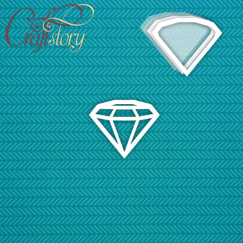 Чипборд CraftStory шейкер "Бриллиант (маленький)"