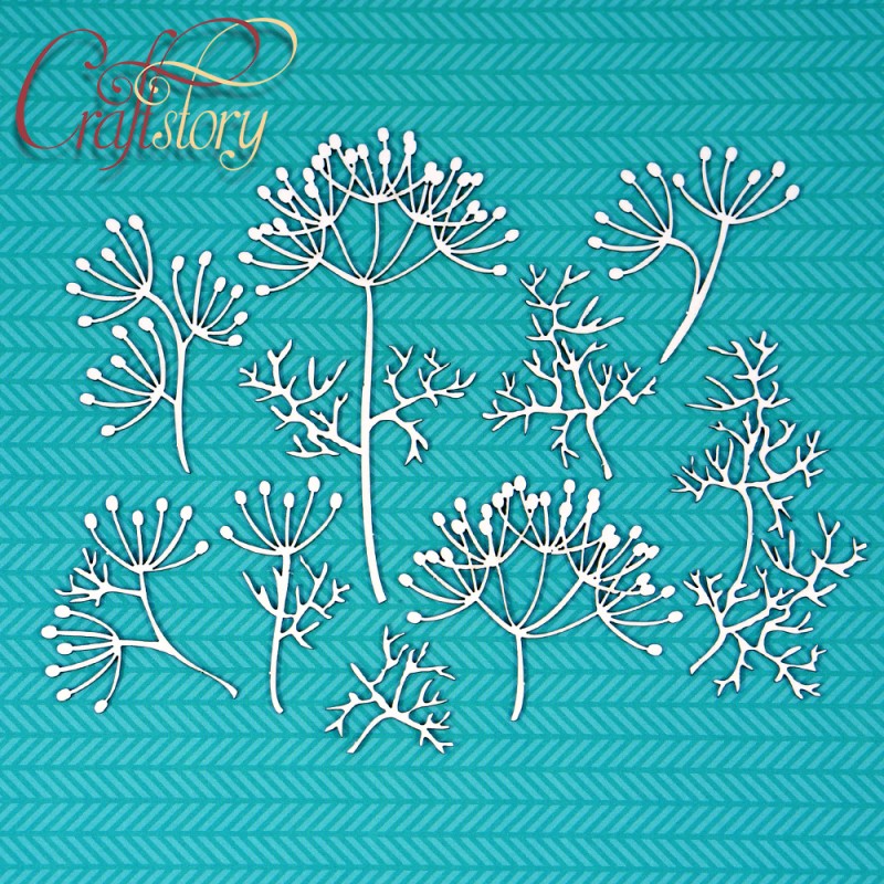 Чипборд CraftStory "Ветки укропа"