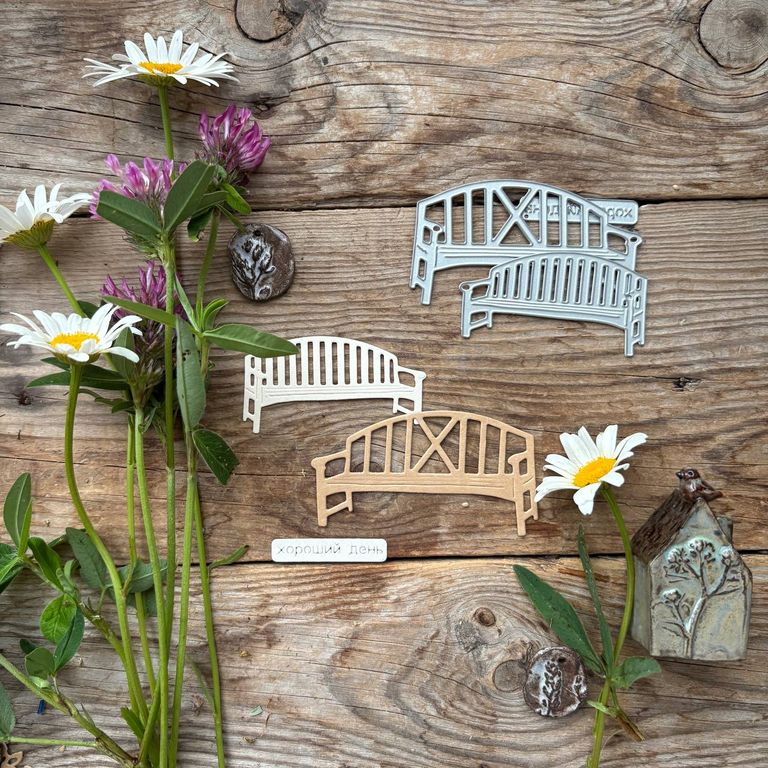 Ножи для вырубки mimi cut "Скамейка воспоминаний"