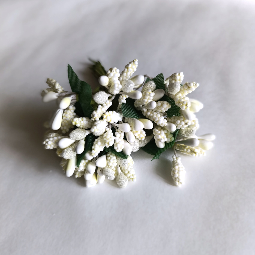 Веточки с тычинками цвет Кремовый