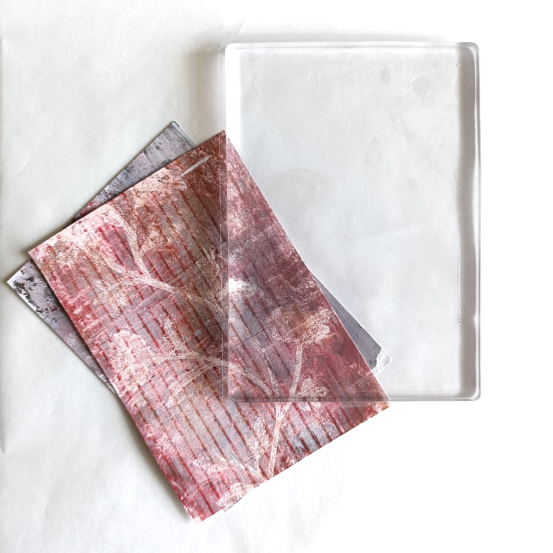 Гелевая пластина для миксмедиа и коллажей