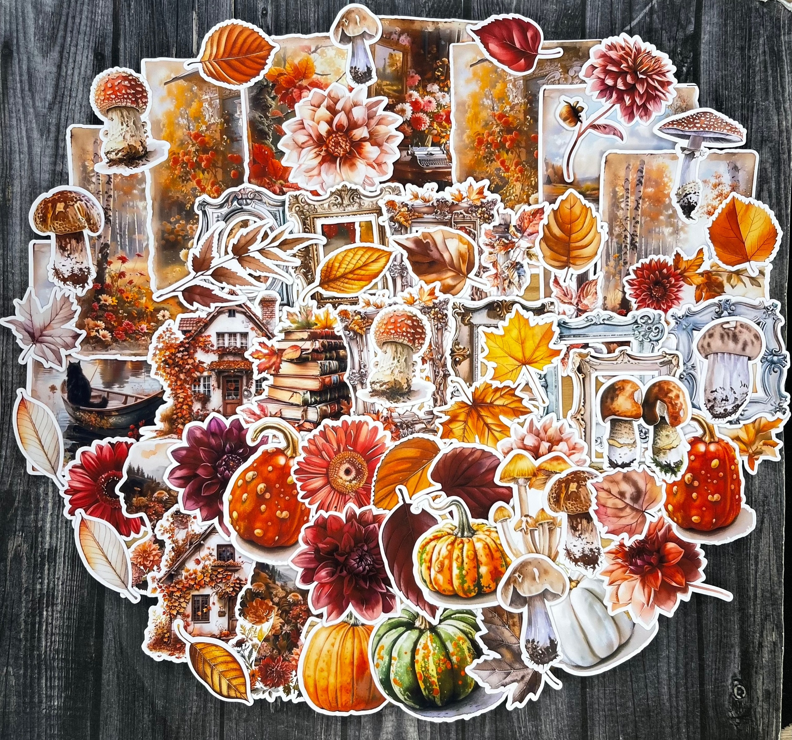 Набор высечек "Осень с картины художника"