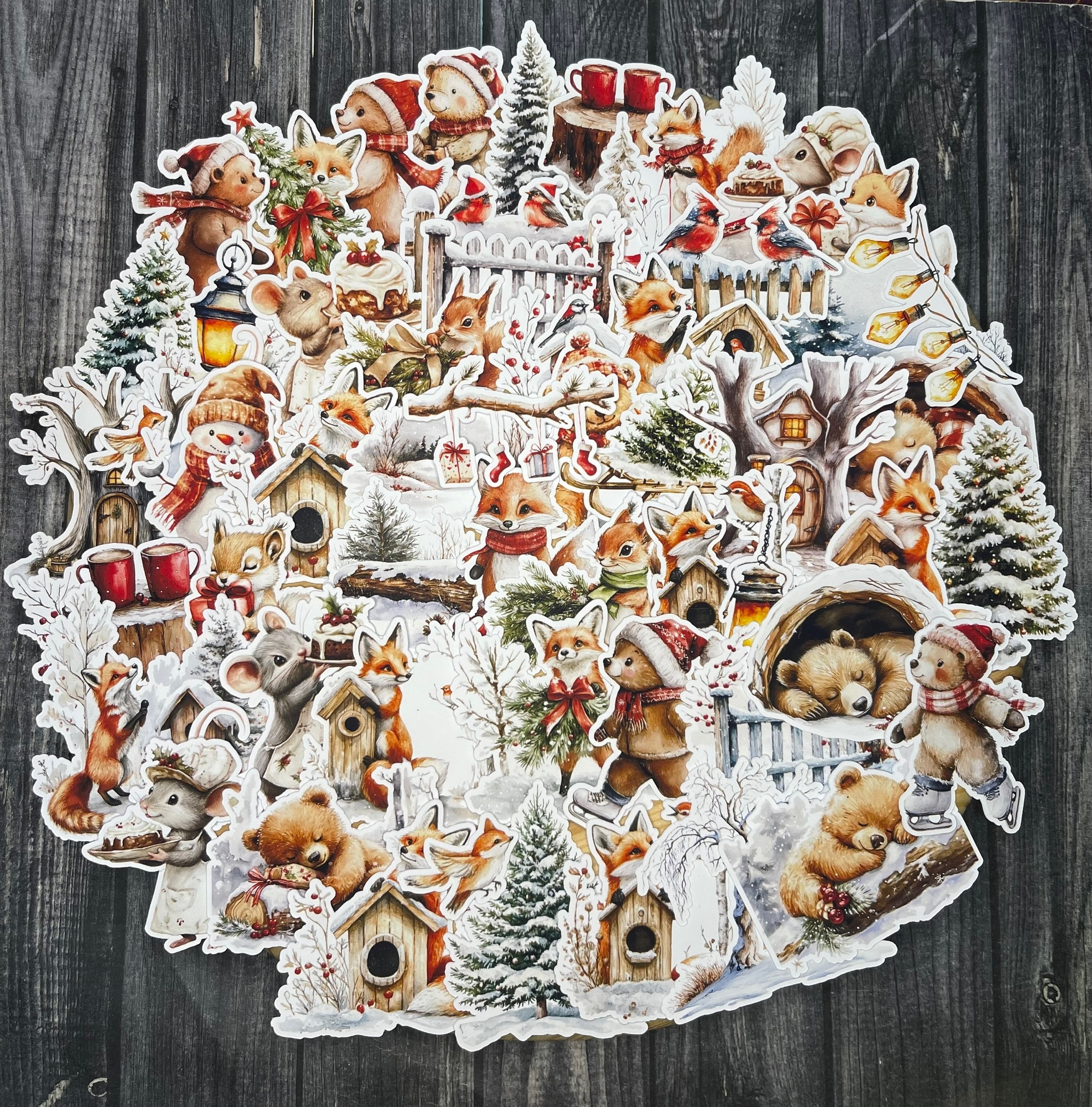 Набор высечек "Зимняя прогулка"