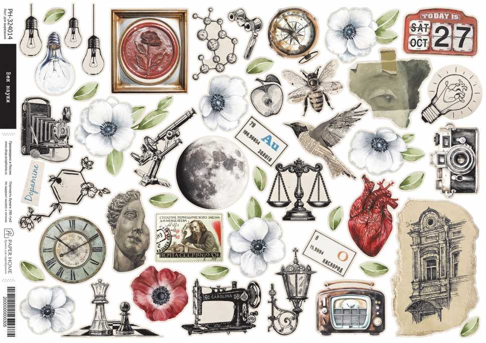 Бумага Paper Home "Жизнь - это наука" Век науки (PH25-14)