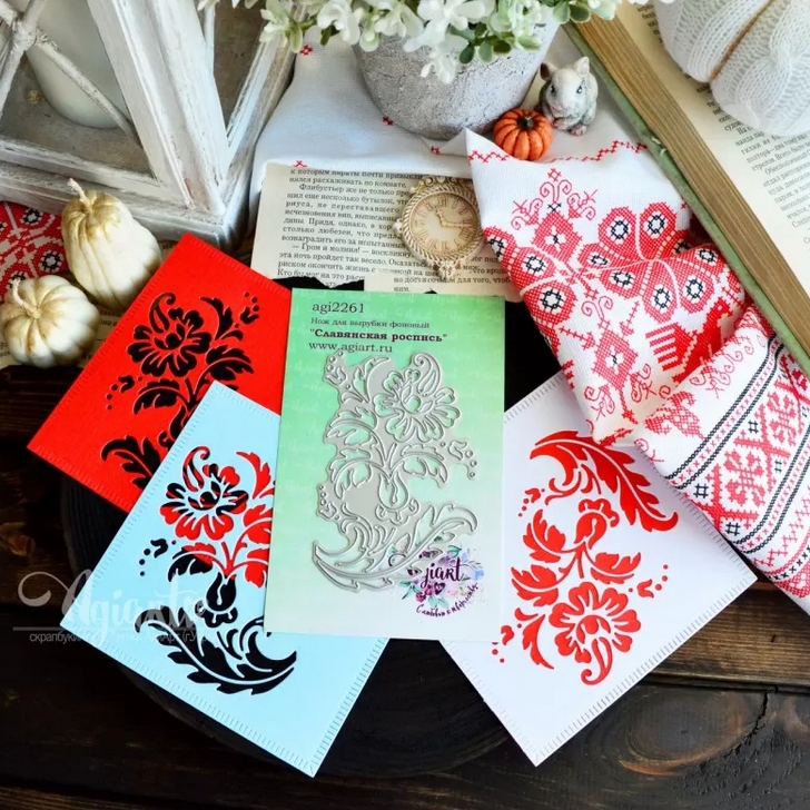 ПРЕДЗАКАЗ до 22.02 Нож для вырубки Agiart "Славянская роспись"