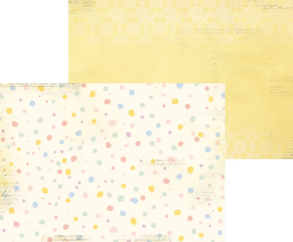 В ПУТИ до 5.04 Бумага Scrapodelie А4 "Пойдем гулять!" Пятнышки и Жёлтый