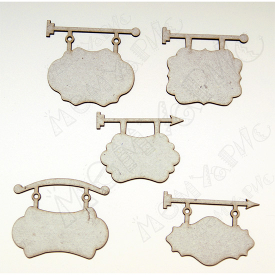 Чипборд "Вывески маленькие"