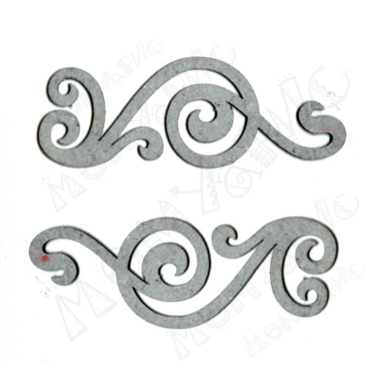 Чипборд "Завитки №2 малые