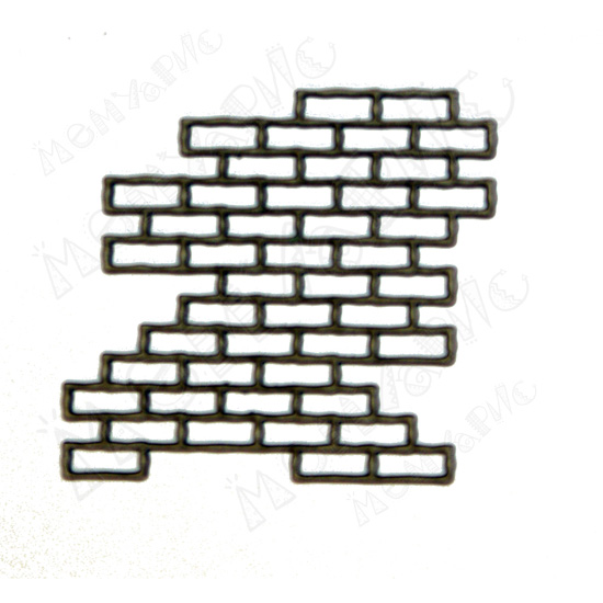 Чипборд "Кирпичная стена малая"