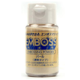 Пудра для эмбоссинга Tsukineko. Цвет переливающийся жемчужный .