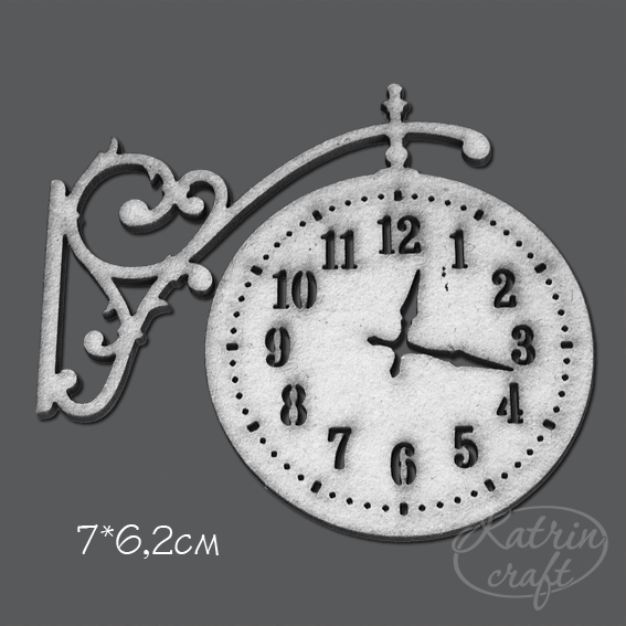Чипборд "Часы подвесные"
