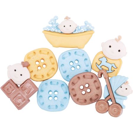 Набор пуговиц Dress It Up "Baby Fun Boys"