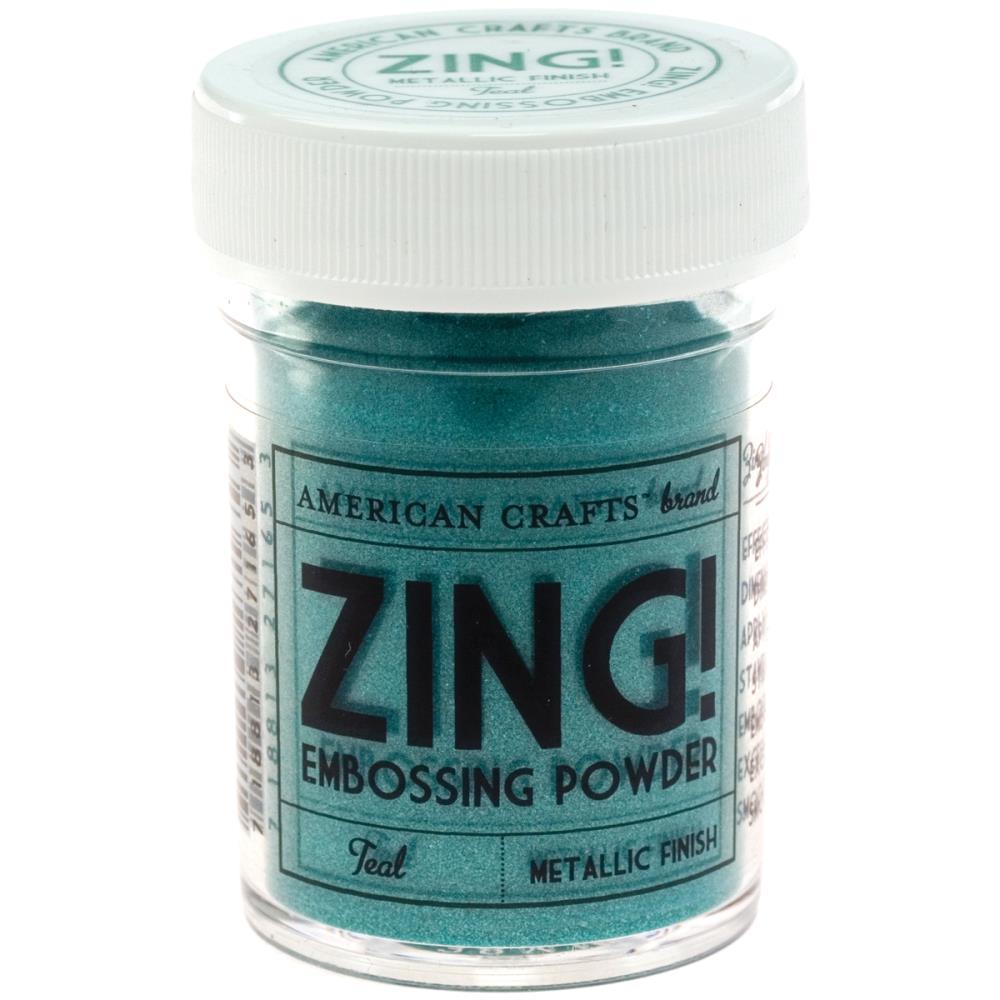 Пудра для эмбоссинга Zing!. Цвет металический бирюзовый(Teal).