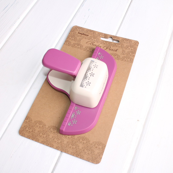 Дырокол для края Scrapberrys "Кружево с цветочками"