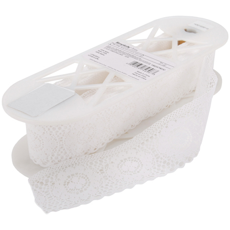 Кружево Wrights "Flat Creative". Цвет белый.