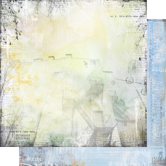 Двусторонняя бумага "Городская симфония", мотив 2 (VIN2)