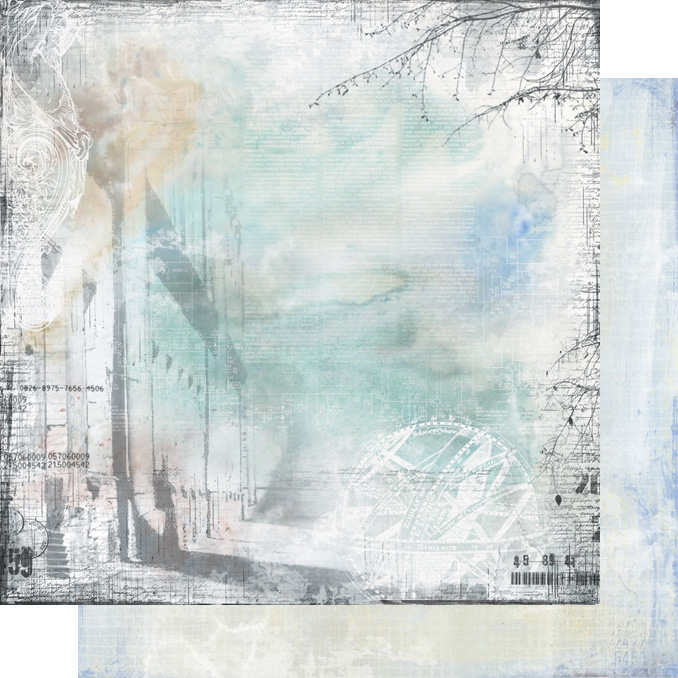 Двусторонняя бумага "Городская симфония", мотив 4 (VIN4)