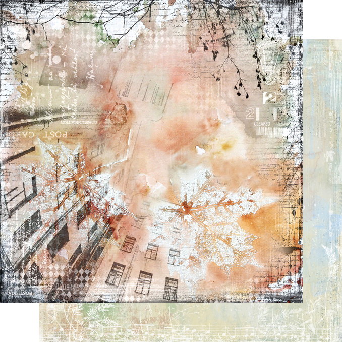 Двусторонняя бумага "Городская симфония", мотив 5 (VIN5)