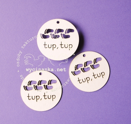 Вырубные элементы из чипборда "Подвески топ-топ" (329)