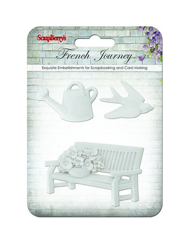 Набор объемных украшений Scrapberrys "Французское путешествие 1"