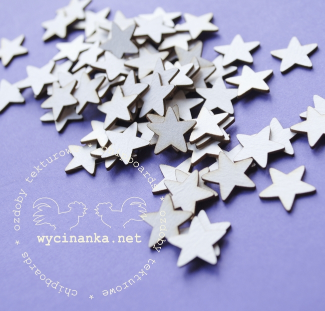 Вырубные элементы из чипборда "Звёздочки", 100 штук (222)