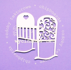 Вырубные элементы из чипборда "Колыбелька" (226)