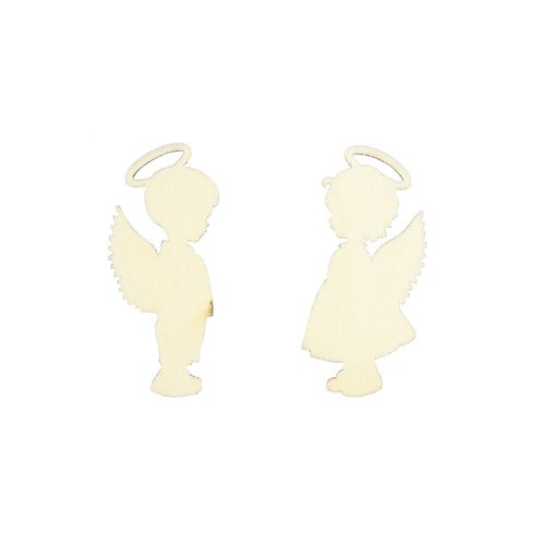 Вырубка деревянная Scrapberrys " Ангелочки 5,5см"